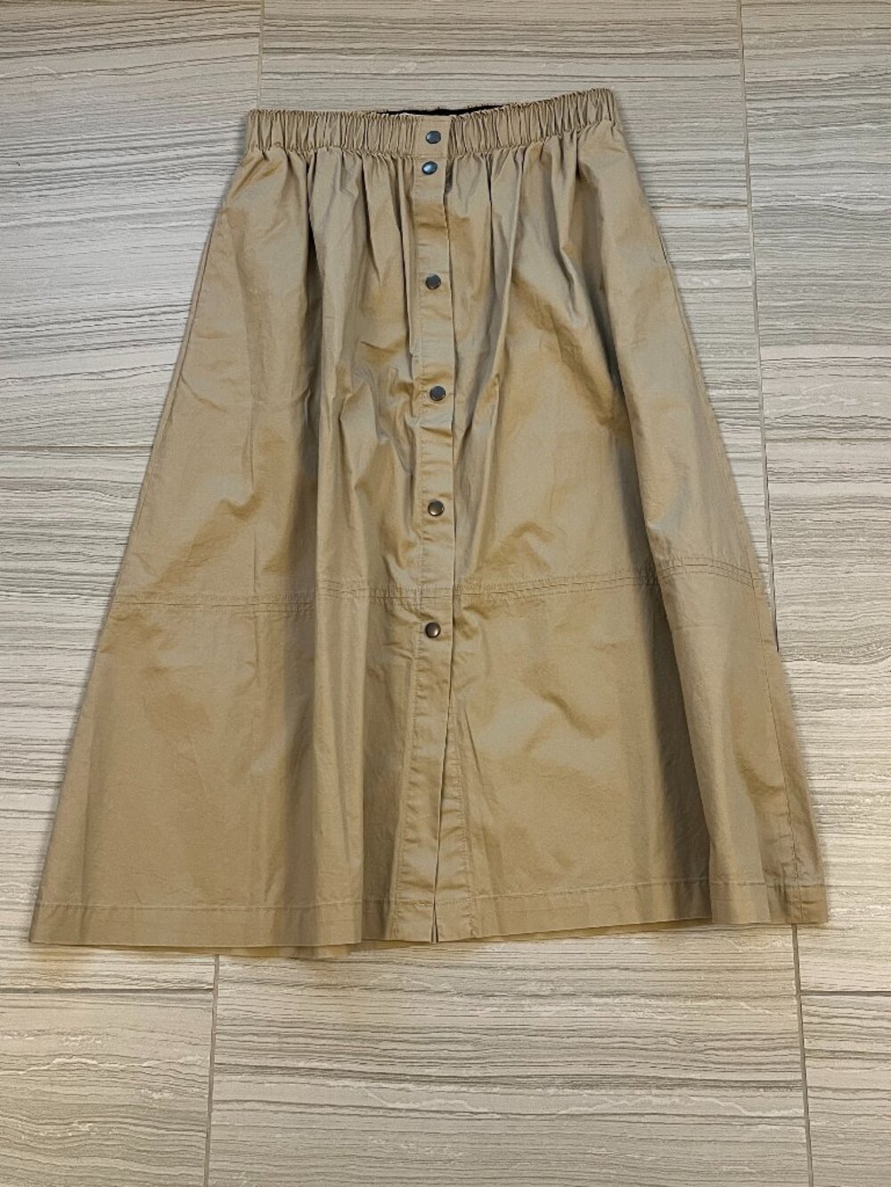 Mango Elastic waist flare skirt